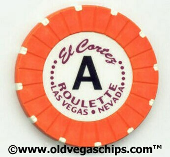 Las Vegas El Cortez Orange Roulette Casino Chip