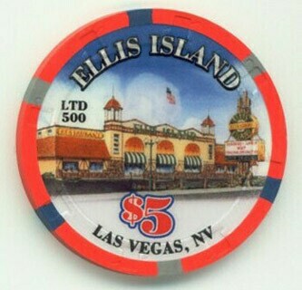 Ellis Island Happy New Year 2010 $5 Casino Chip