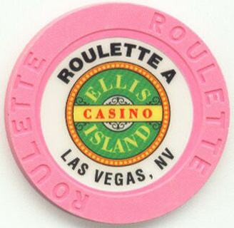 Las Vegas Ellis Island Pink Roulette Casino Chips