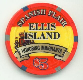 Ellis Island Casino Spanish 2007 $5 Casino Chip