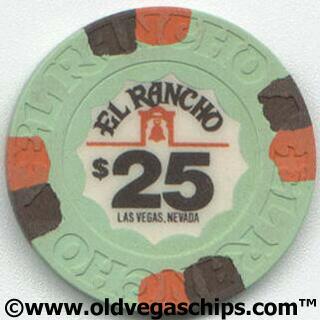 Las Vegas El Rancho Casino $25 Poker Chip