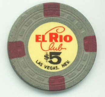 Las Vegas El Rio Club $5 Casino Chip
