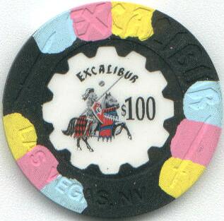 Las Vegas Excalibur $100 Casino Chip