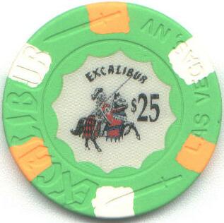 Las Vegas Excalibur $25 Casino Chip
