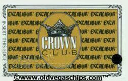 Las Vegas Excalibur Casino Slot Club Card
