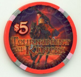 Excalibur Hotel Tournament of Kings $5 Casino Chip