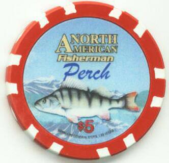 North American Fisherman Perch Poker Chip