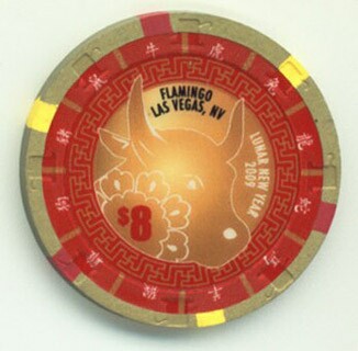 Flamingo Hotel Chinese New Year 2009 $8 Casino Chip
