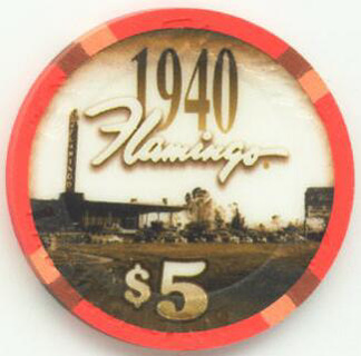 Flamingo Hotel 1940's $5 Casino Chip