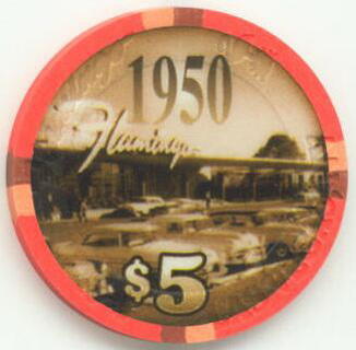 Flamingo Hotel 1950's $5 Casino Chip