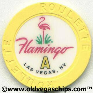 Flamingo Hotel Yellow Roulette Casino Chip