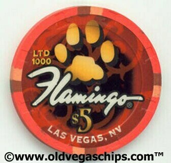Flamingo Chinese New Year of the Dog $5 Casino Chip