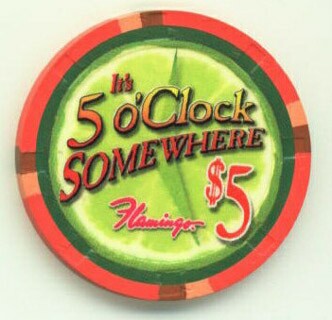 Flamingo Hotel Margaritaville Casino $5 Casino Chip