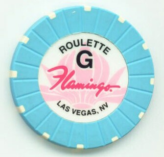 Flamingo Hotel Aqua Roulette Casino Chip