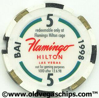 Flamingo Hilton Sensar NCV 5 Casino Chip