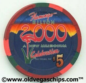 Las Vegas Flamingo Hilton Millennium $5 Casino Chip