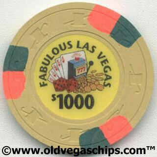 Fabulous Las Vegas Paul-Son Clay Poker Chips $1000