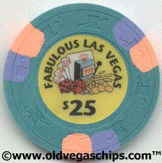 Fabulous Las Vegas Paul-Son Clay Poker Chips $25