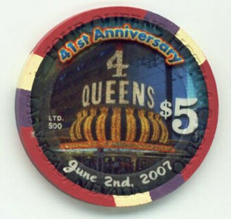 Four Queens 41st Anniversary $5 Casino Chip