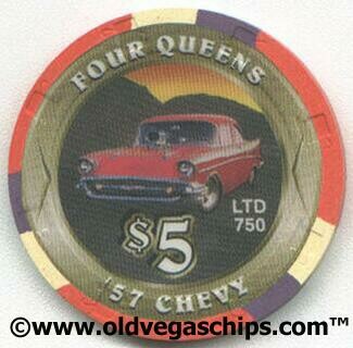 Four Queens 1957 Chevy $5 Casino Chip