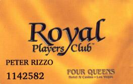 Four Queens Casino Royal Players Slot Club Card
