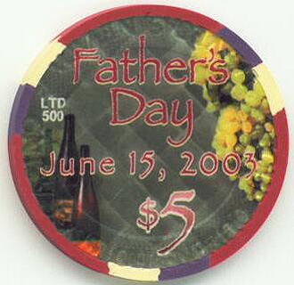 Four Queens Father's Day 2003 $5 Casino Chip