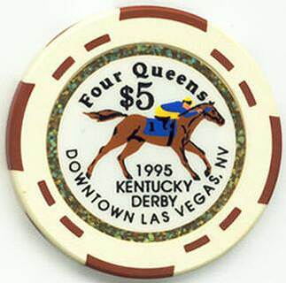 Four Queens Kentucky Derby 1995 $5 Casino Chip