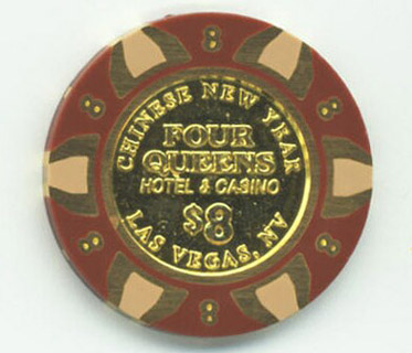 Four Queens Year of the Dog $8 Casino Chip