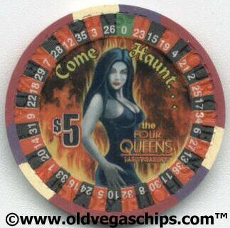 Las Vegas Four Queens Halloween $5 Casino Chip