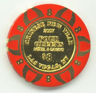 Four Queens Chinese New Year of the Pig $8 Casino Chip