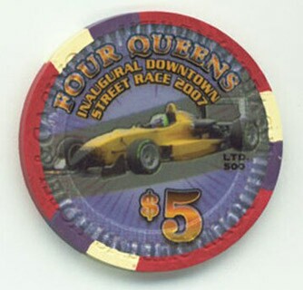 Four Queens Street Race 2007 $5 Casino Chip