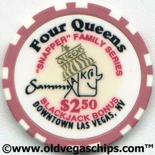 Las Vegas Four Queens Snapper Family Series "Sammy" $2.50 Casino Chip