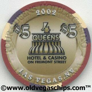 Las Vegas Four Queens 1964 Thunderbird $5 Casino Chip