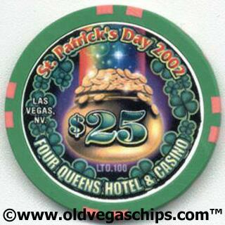 Las Vegas Four Queens St. Patrick's Day 2002 $25 Casino Chip
