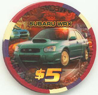Four Queens Subaru WRX 2003 $5 Casino Chip 