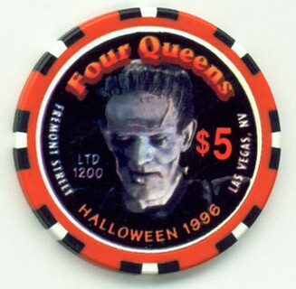 Four Queens Halloween Frankenstein $5 Casino Chip