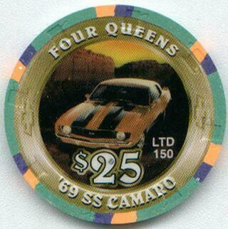Four Queens 1969 SS Camaro $25 Casino Chip