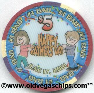 Four Queens Father's Day 2001 $5 Casino Chip