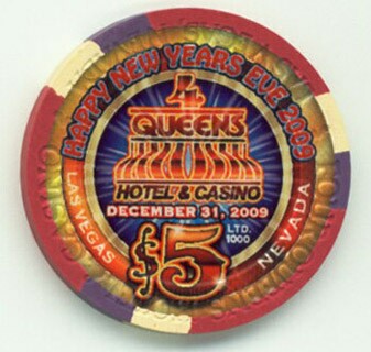Four Queens Happy New Year 2010 $5 Casino Chip
