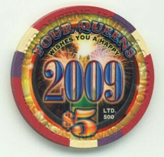 Four Queens Happy New Year 2009 $5 Casino Chip