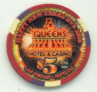 Four Queens Happy New Year 2009 $5 Casino Chip