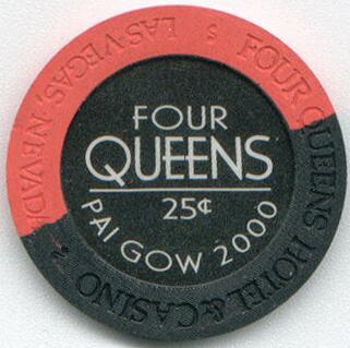 Four Queens Pai Gow 2000 25¢ Casino Chip