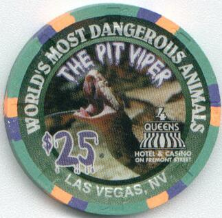 Las Vegas Four Queens Pit Viper $25 Casino Chip