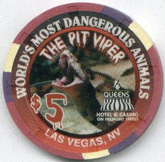 Four Queens Pit Viper $5 Casino Chip