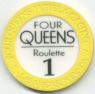 Four Queens Yellow Roulette Casino Chip
