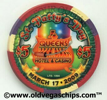 Four Queens St. Patty's Day 2009 $5 Casino Chip