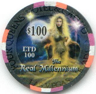 Four Queens The Real Millennium $100 Casino Chip