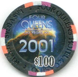 Las Vegas Four Queens The Real Millennium $100 Casino Chip