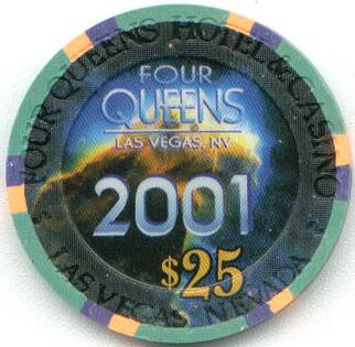 Four Queens The Real Millennium 2001 $25 Casino Chip