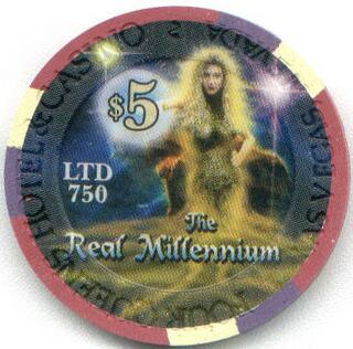 Four Queens The Real Millennium 2001 $5 Casino Chip